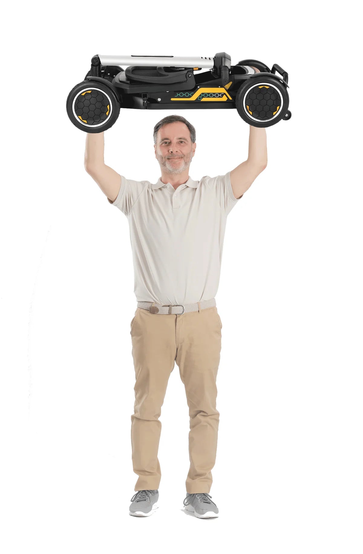 Antar Elektromobil AT52339 – faltbar, Gold, nur 18,6 kg