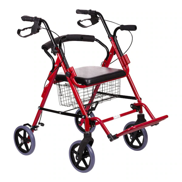Rollator mit Fußstütze und Korb - AT51018